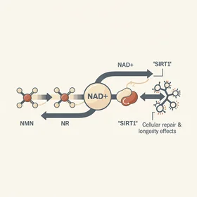 NAD+ and sirtuin longevity pathway
